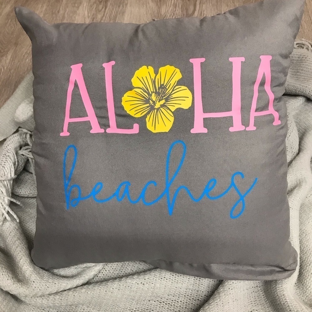 Aloha Beaches Pineapple Pillow Cover  BB363